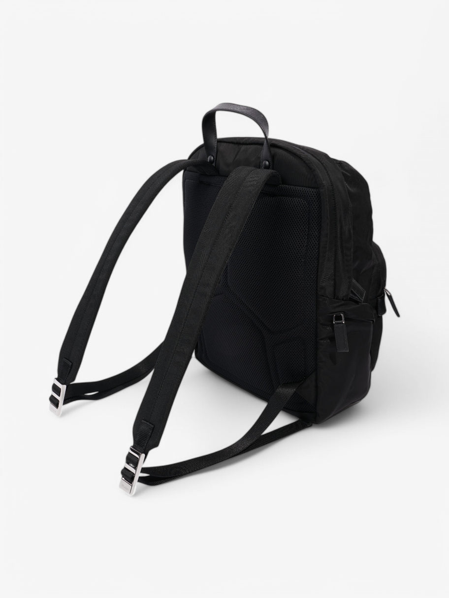 Prada Triangle Logo Backpack Black Re Nylon Image 4