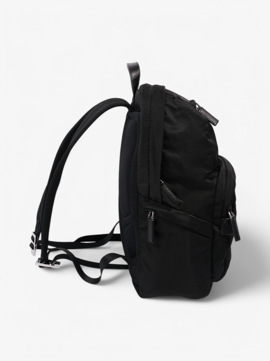 Prada Triangle Logo Backpack Black Re Nylon Image 5