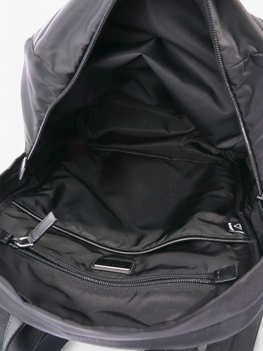 Prada Triangle Logo Backpack Black Re Nylon Image 7