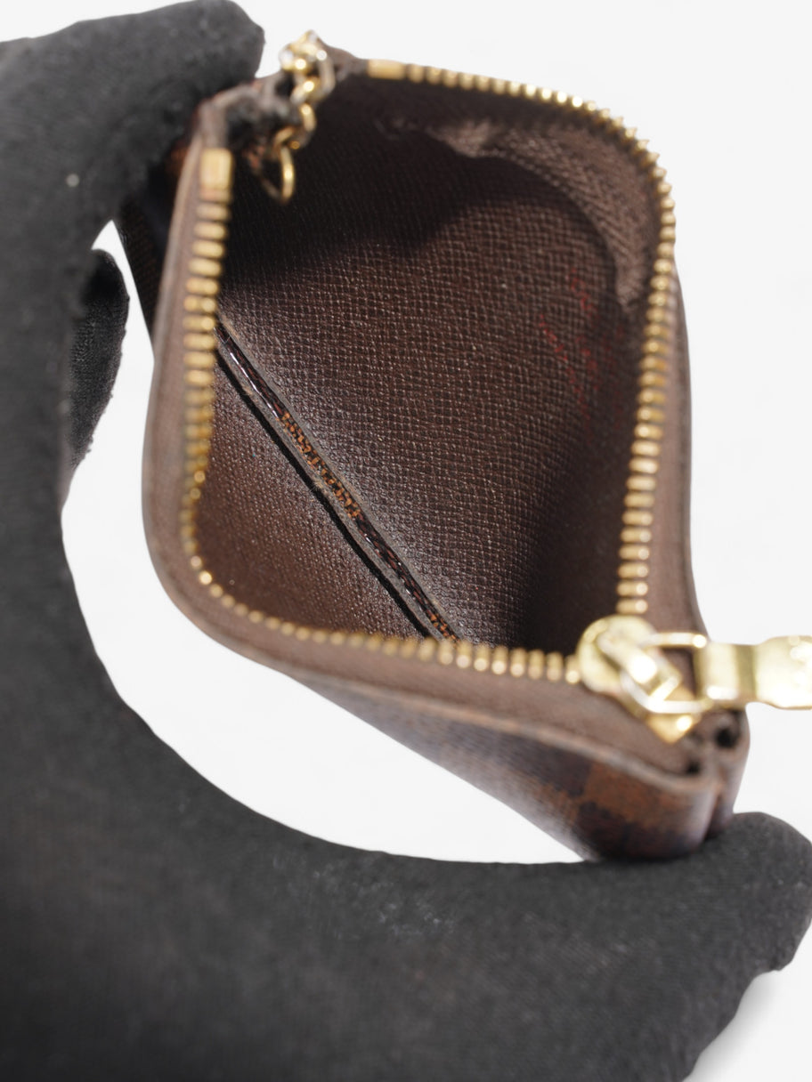 Louis Vuitton Pochette Cles Coin Purse Damier Ebene Coated Canvas Image 6