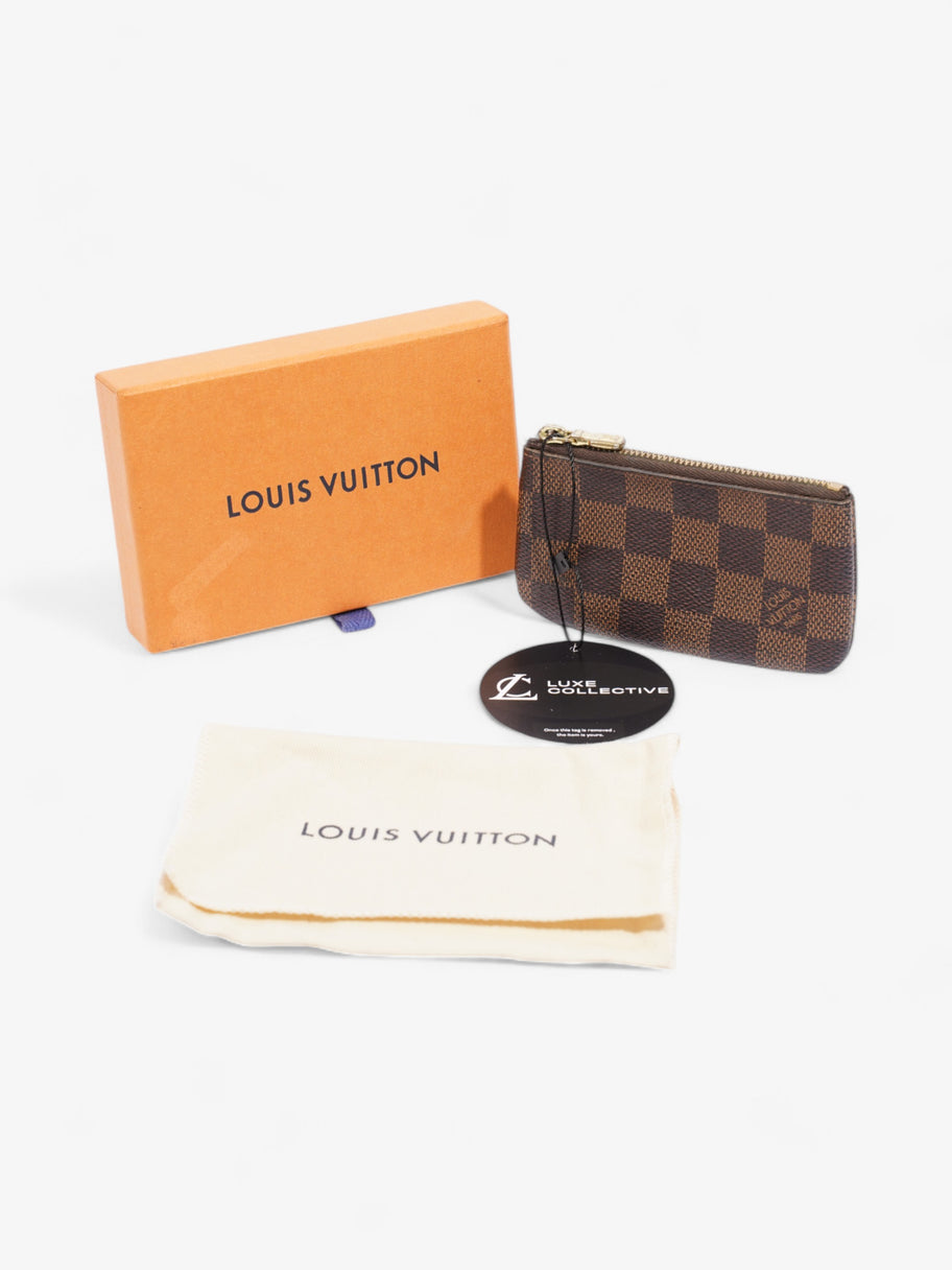 Louis Vuitton Pochette Cles Coin Purse Damier Ebene Coated Canvas Image 7