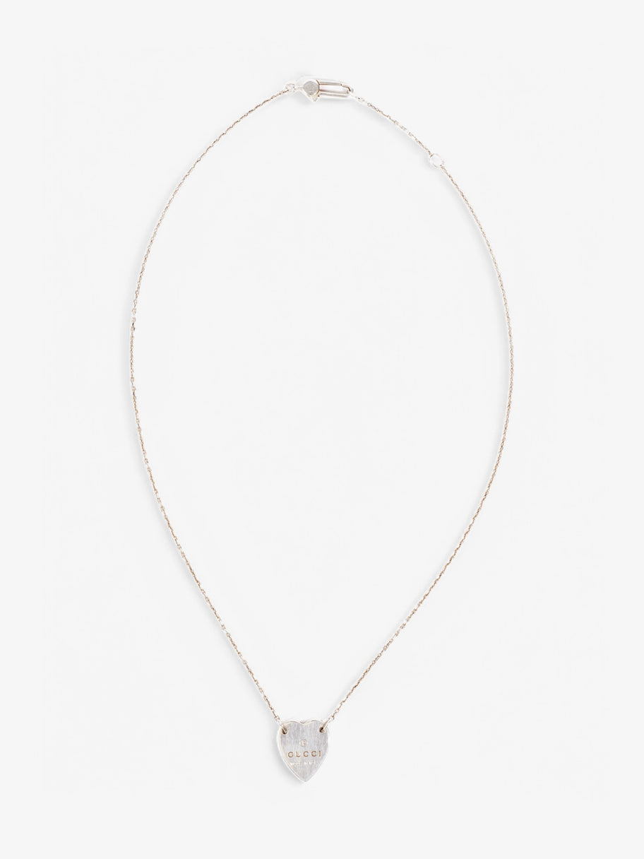 Gucci Heart Necklace Silver Silver Sterling Image 1