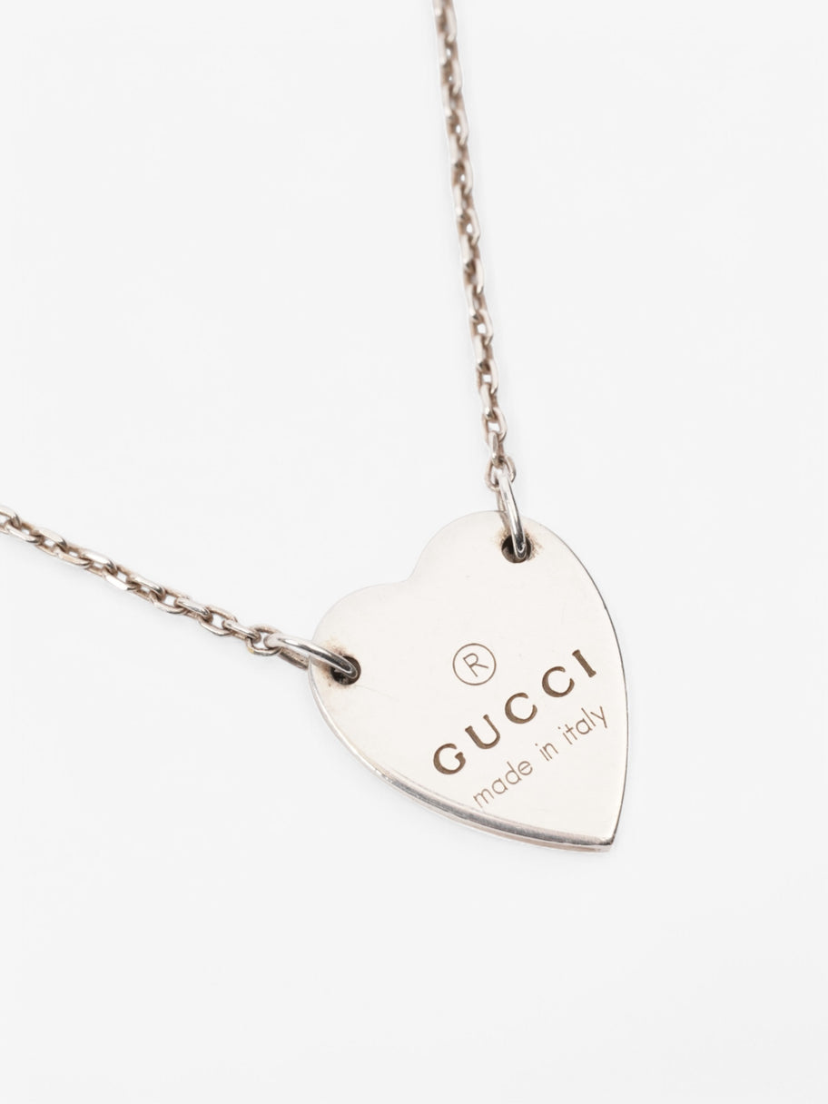 Gucci Heart Necklace Silver Silver Sterling Image 2