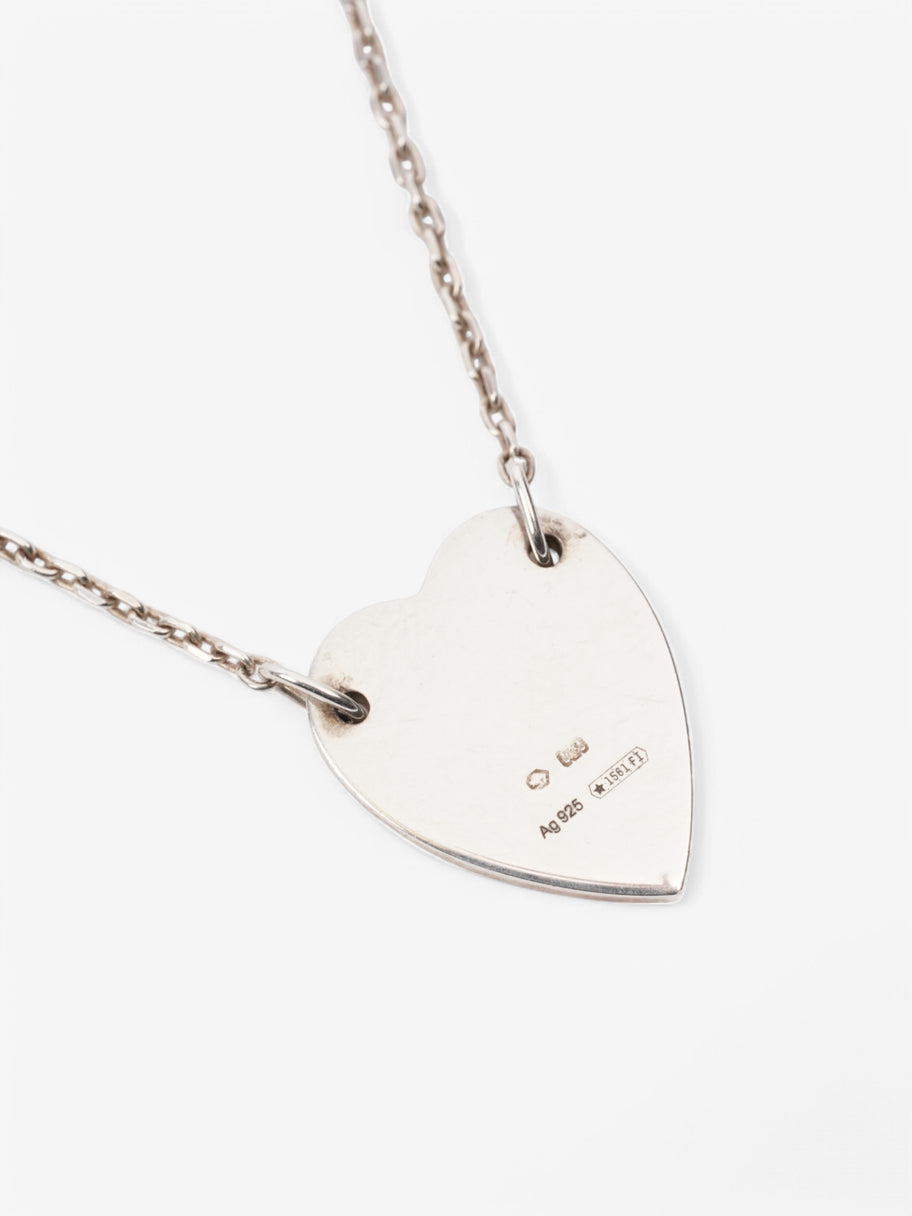 Gucci Heart Necklace Silver Silver Sterling Image 3