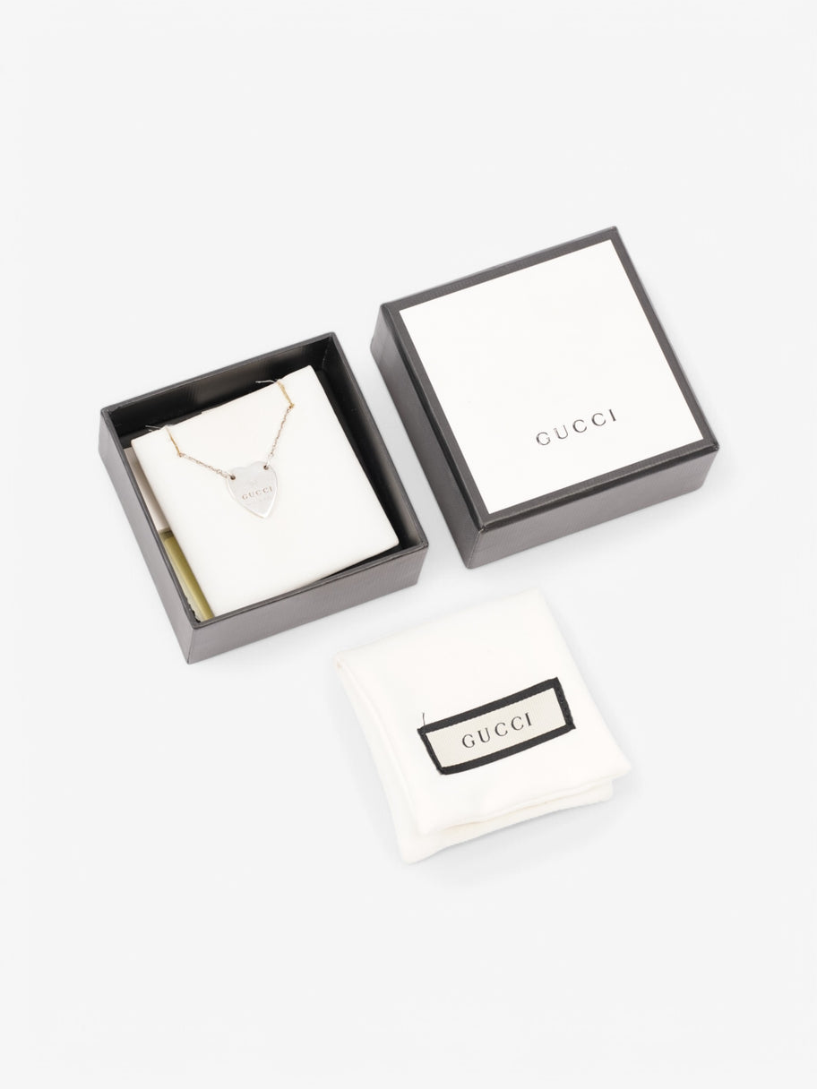 Gucci Heart Necklace Silver Silver Sterling Image 5