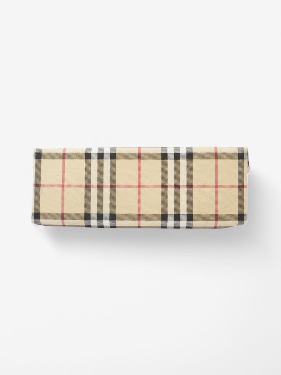 Burberry Check Tote Nova Check / Black Canvas Image 7