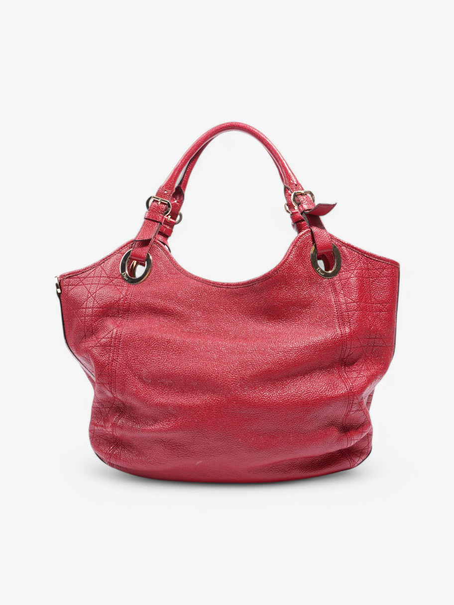 Christian Dior Cannage Bee Tote Red Leather Image 4