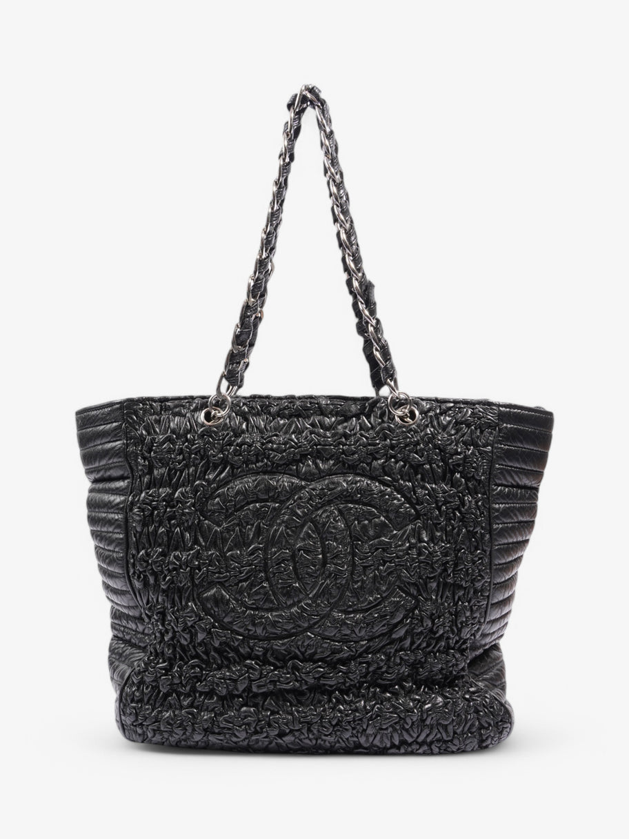 Chanel Astrakhan Shopping Bag Black Lambskin Leather Image 1