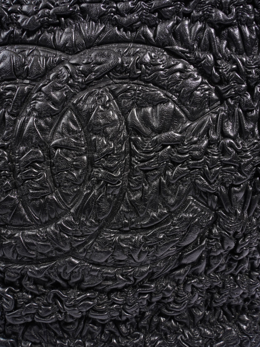 Chanel Astrakhan Shopping Bag Black Lambskin Leather Image 7