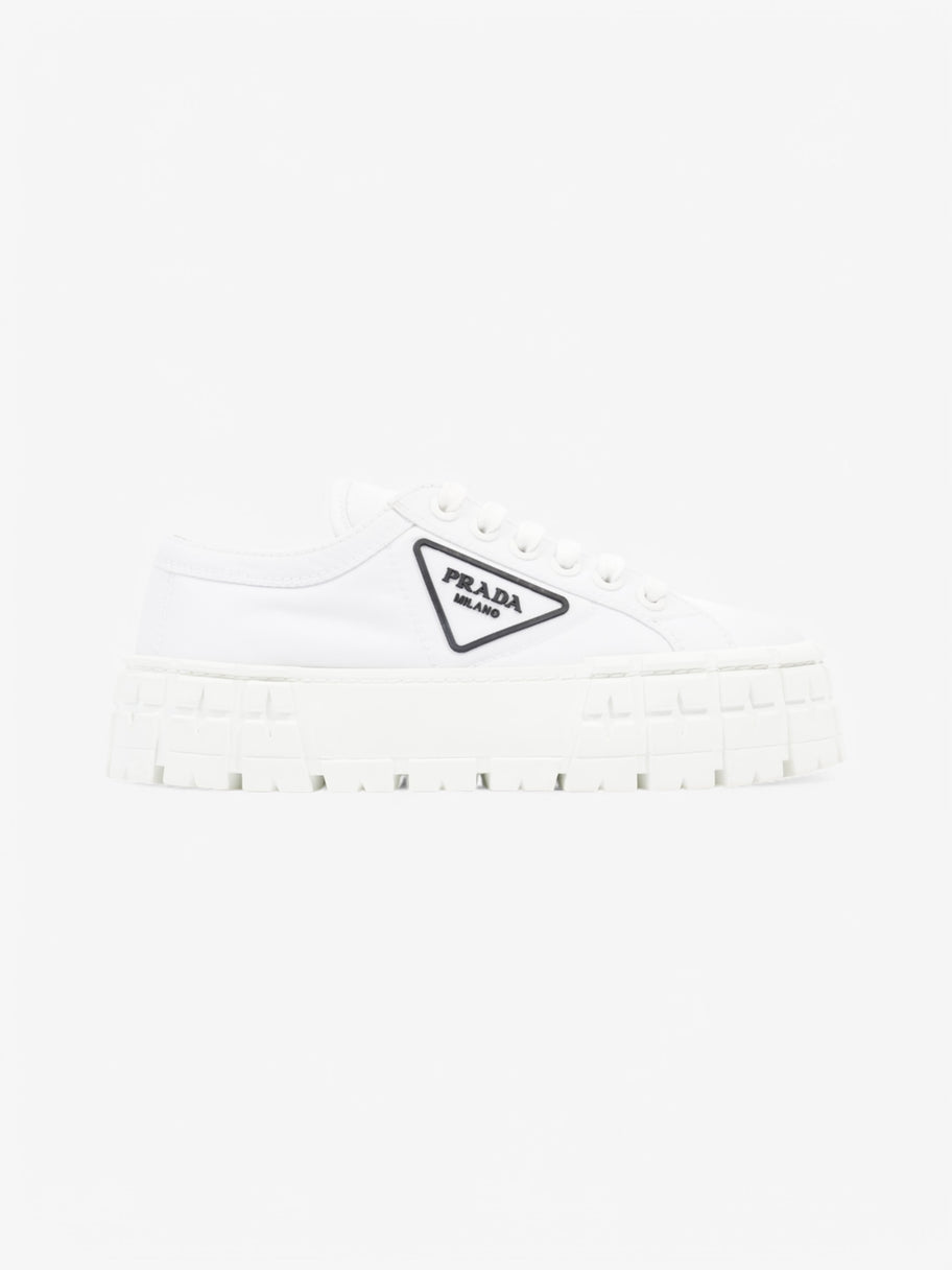 Prada Double Wheel Re-Nylon Sneakers White  / Black Re Nylon EU 38 UK 5 Image 1