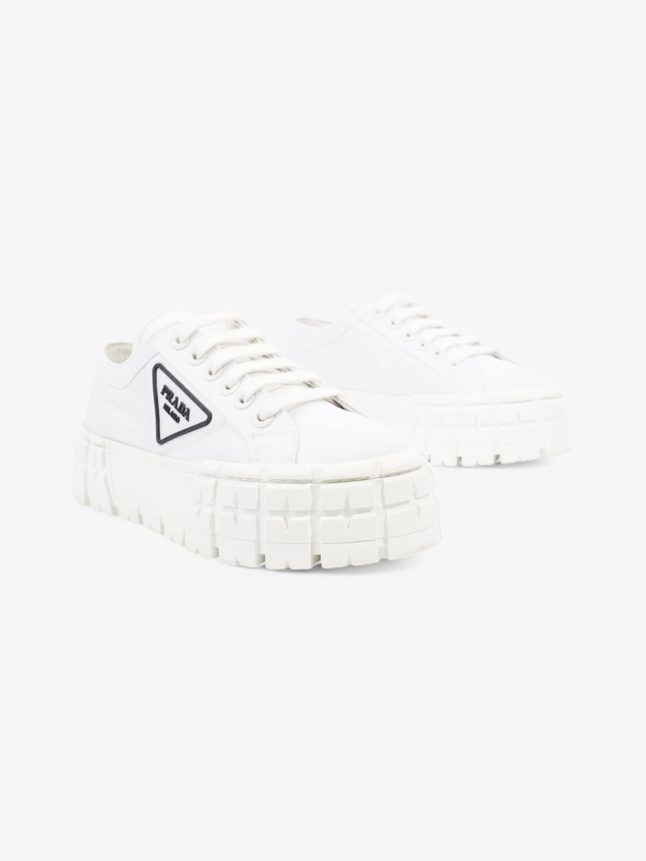 Prada Double Wheel Re-Nylon Sneakers White  / Black Re Nylon EU 38 UK 5 Image 2