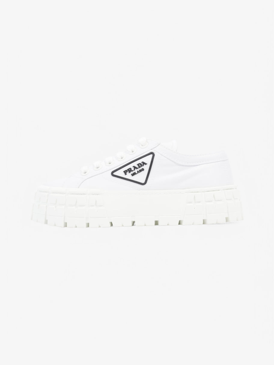 Prada Double Wheel Re-Nylon Sneakers White  / Black Re Nylon EU 38 UK 5 Image 5