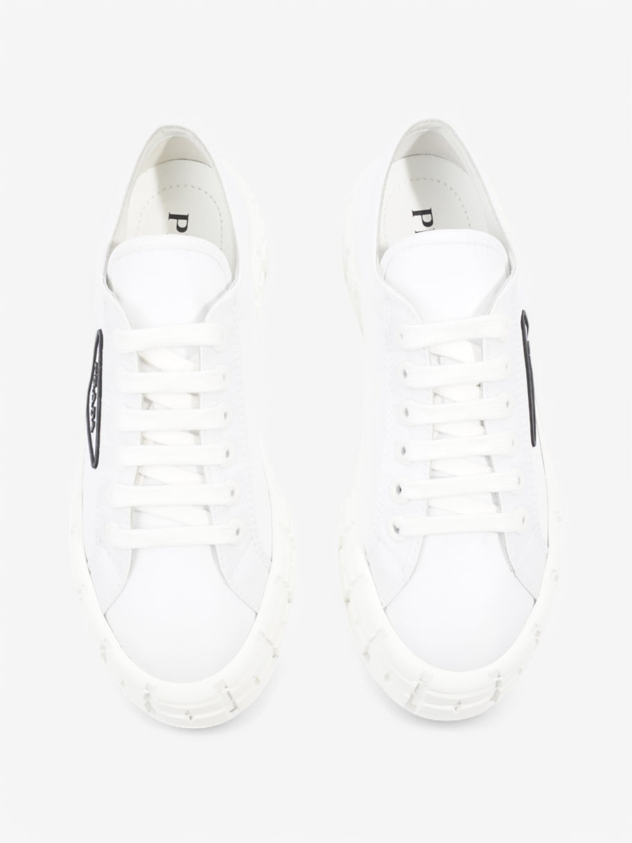 Prada Double Wheel Re-Nylon Sneakers White  / Black Re Nylon EU 38 UK 5 Image 8