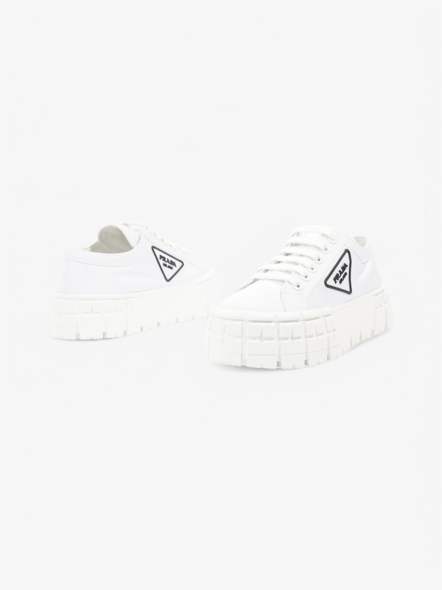 Prada Double Wheel Re-Nylon Sneakers White  / Black Re Nylon EU 38 UK 5 Image 9