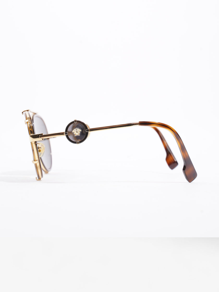 Versace Aviator Tinted Sunglasses Tortoise Acetate 145mm Image 2