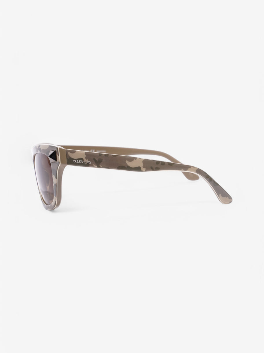 Valentino Valentino Camo Sunglasses Khaki Camo Plastic Image 2