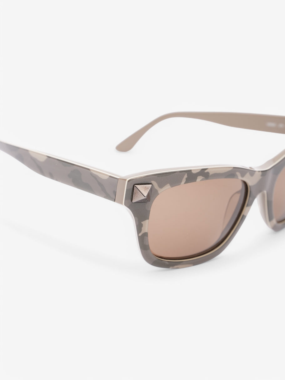 Valentino Valentino Camo Sunglasses Khaki Camo Plastic Image 5