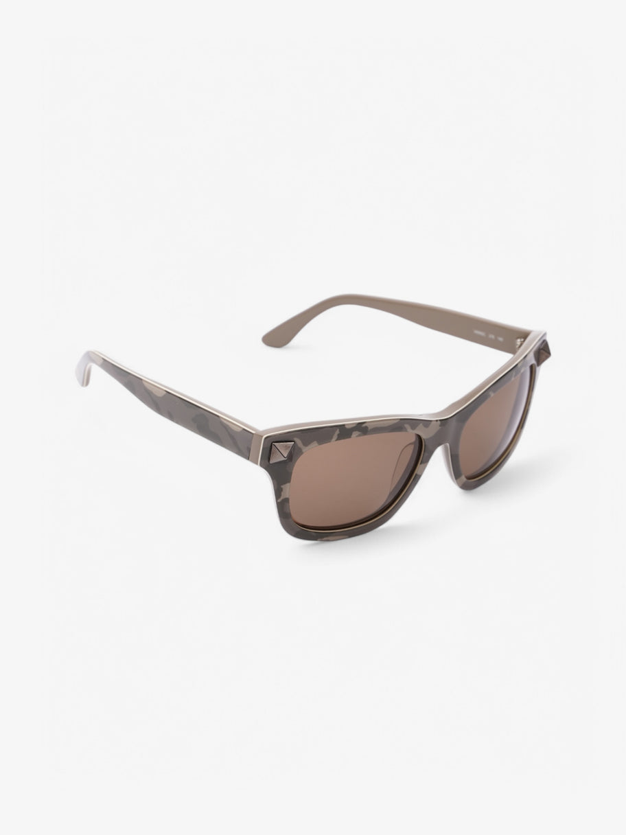 Valentino Valentino Camo Sunglasses Khaki Camo Plastic Image 6