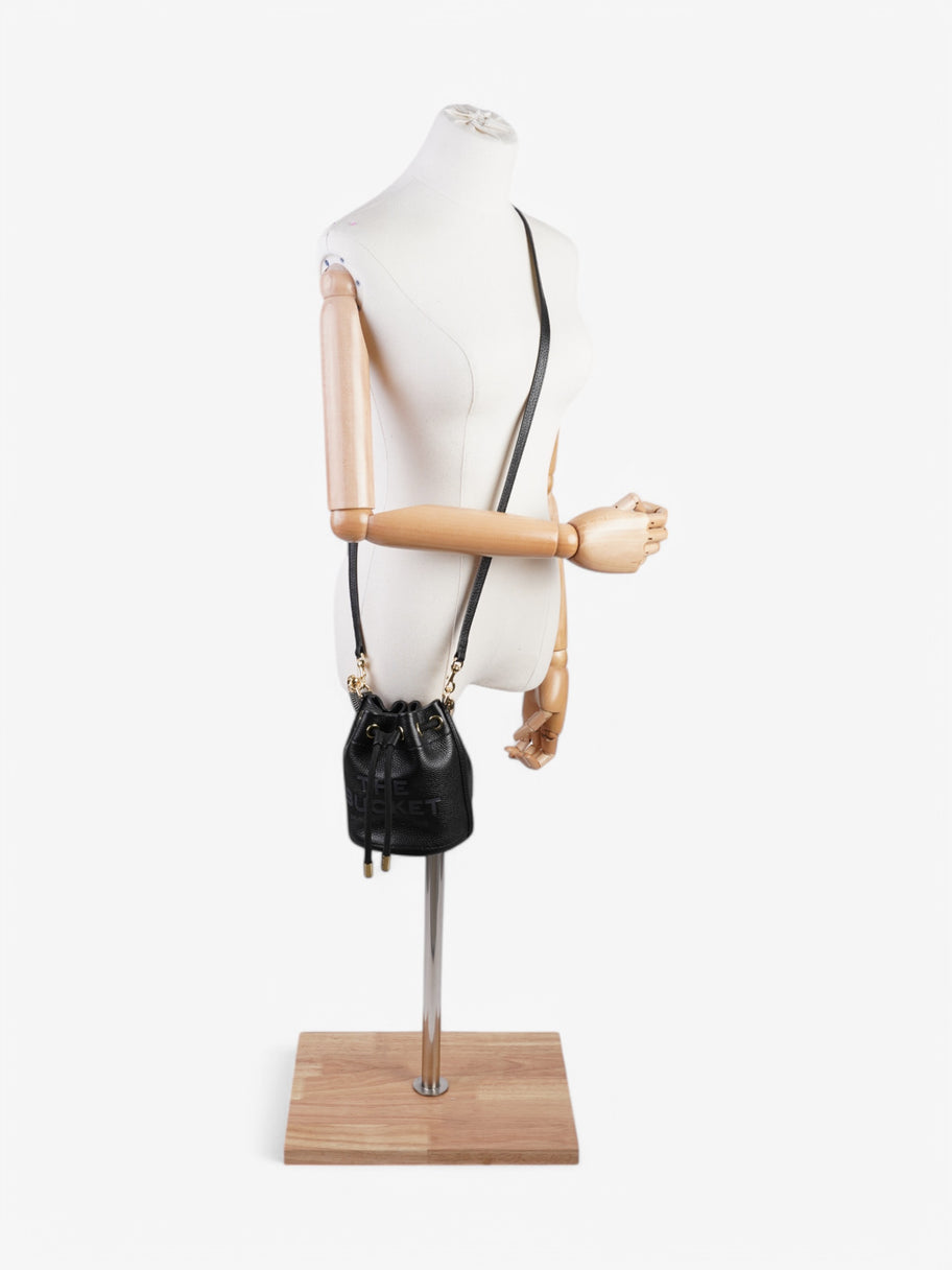 Marc Jacobs The Bucket Bag Black Leather Mini Image 2