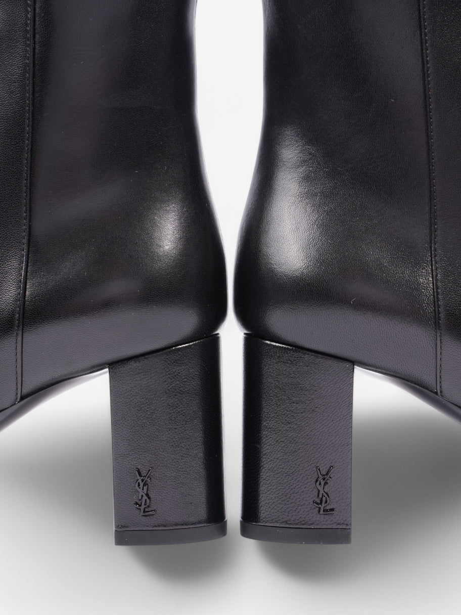 Saint Laurent Lou Boots Black Leather EU 37 UK 4 Image 9