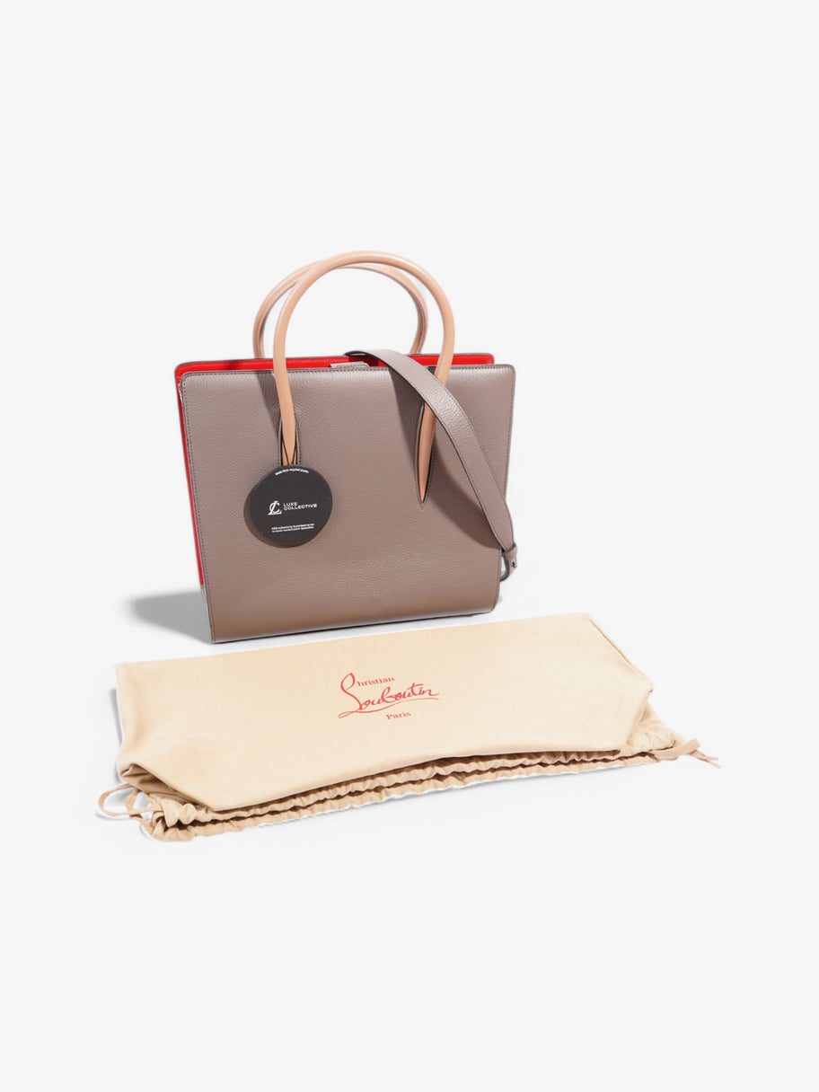 Christian Louboutin Paloma Grey / Beige Leather Medium Image 9