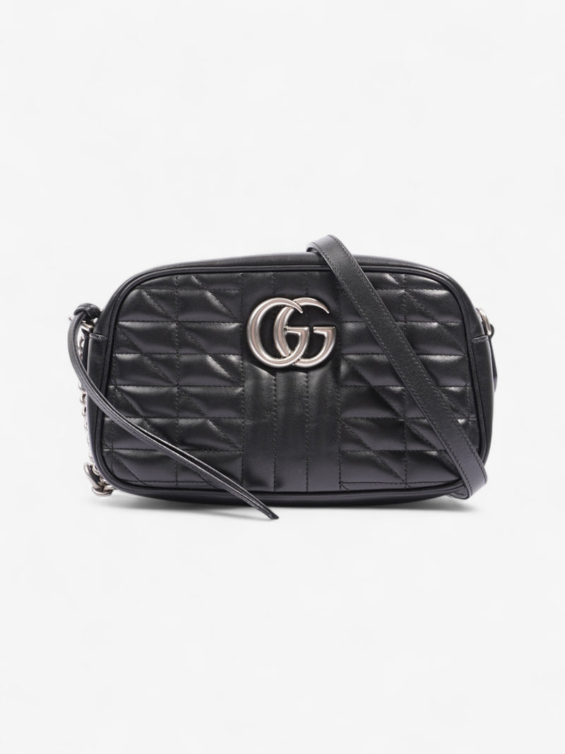  Gucci Marmont Zip Black Leather Small