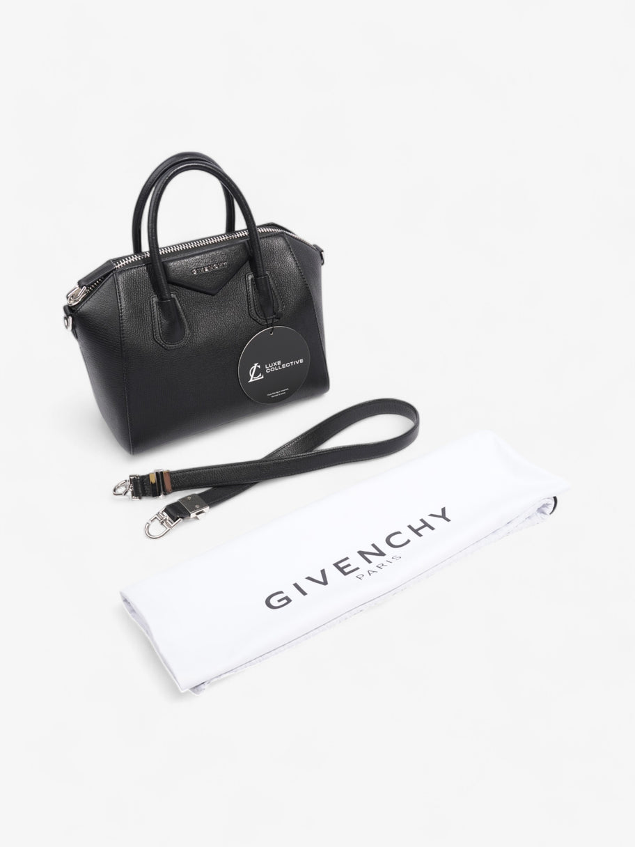 Givenchy Antigona Black Goatskin Leather Small Image 10
