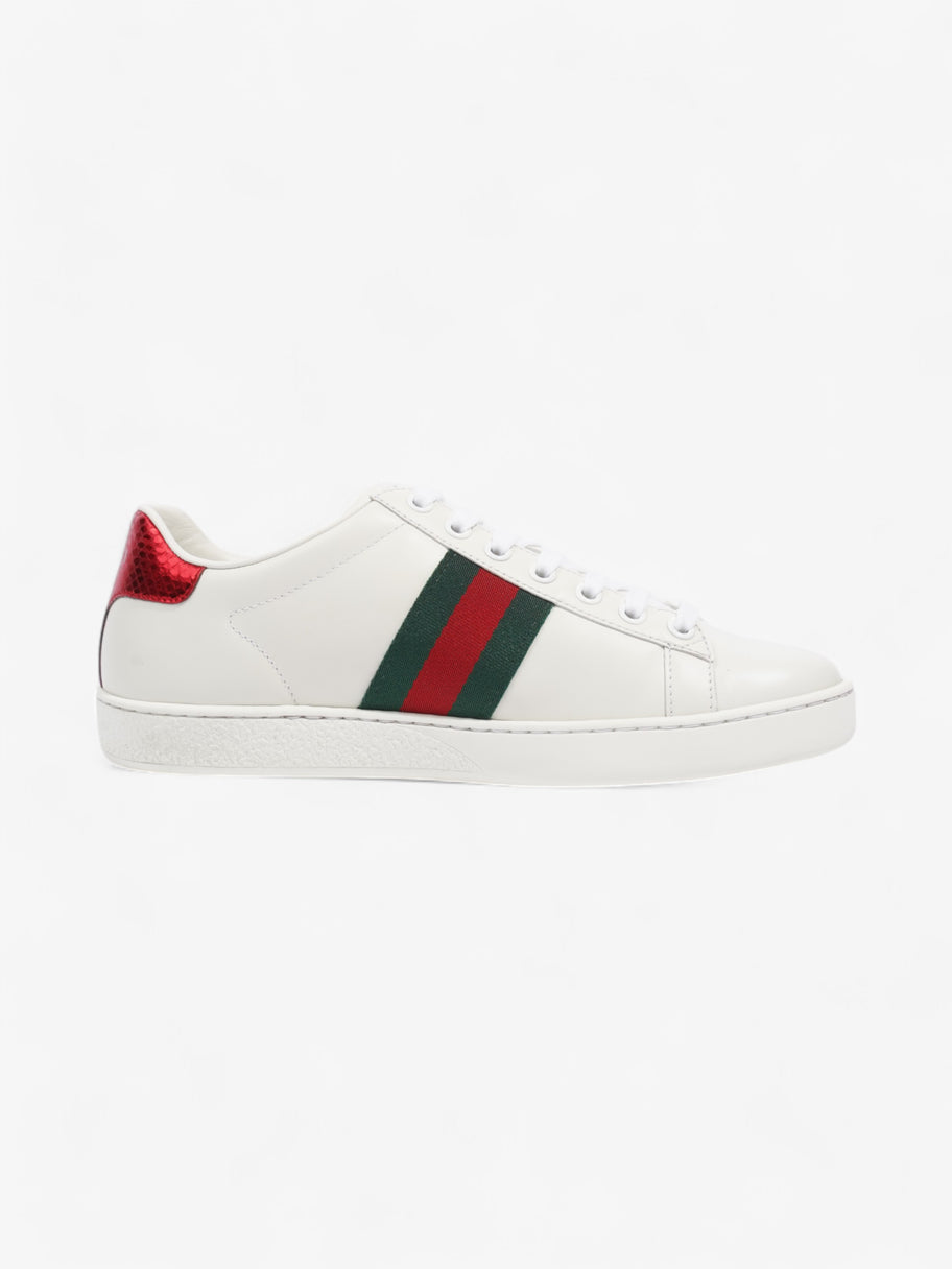 Gucci New Ace Low Bee White  / Green / Red Leather EU 37 UK 4 Image 4