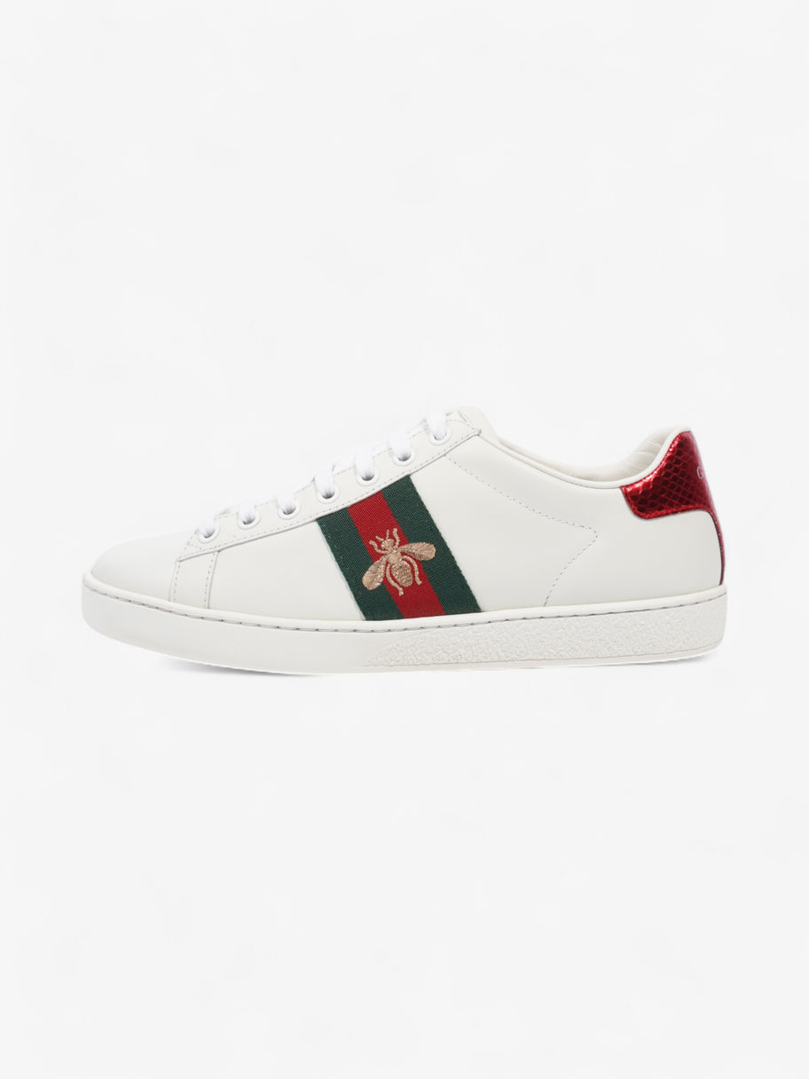 Gucci New Ace Low Bee White  / Green / Red Leather EU 37 UK 4 Image 5