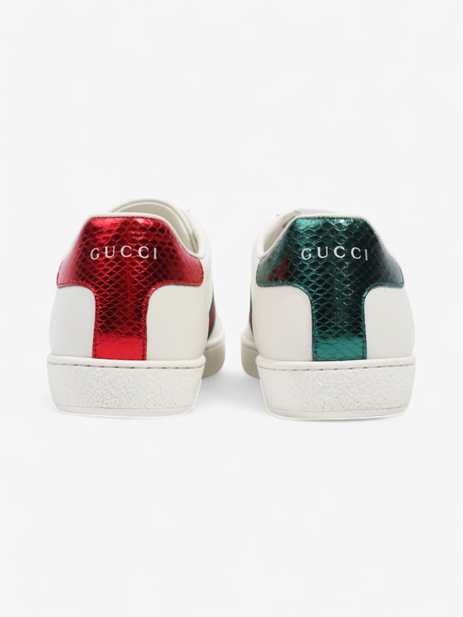 Gucci New Ace Low Bee White  / Green / Red Leather EU 37 UK 4 Image 6