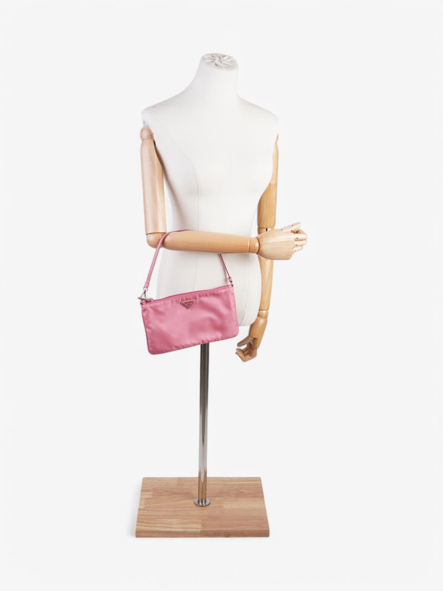 Prada Shoulder Bag Pink Nylon Image 2