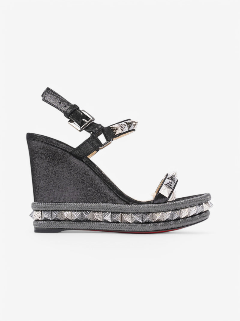  Christian Louboutin Pyraclou  110 Black / Grey Suede EU 37 UK 4