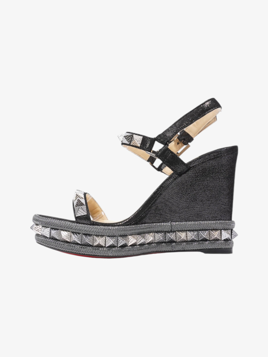 Christian Louboutin Pyraclou  110 Black / Grey Suede EU 37 UK 4 Image 3