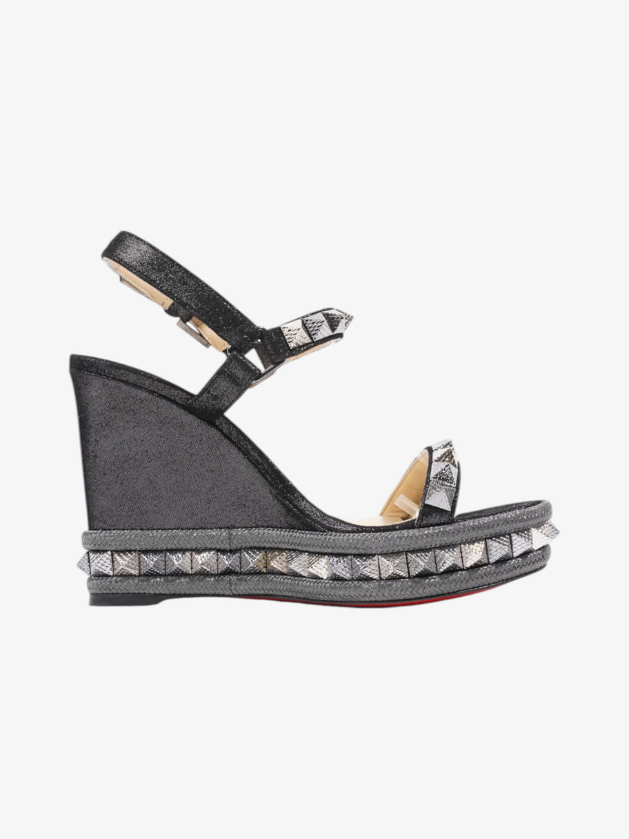 Christian Louboutin Pyraclou  110 Black / Grey Suede EU 37 UK 4 Image 4