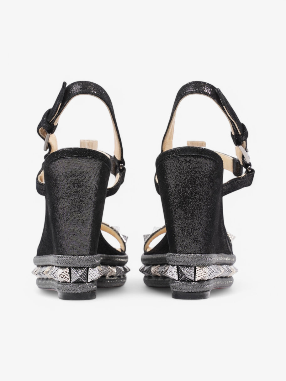 Christian Louboutin Pyraclou  110 Black / Grey Suede EU 37 UK 4 Image 6
