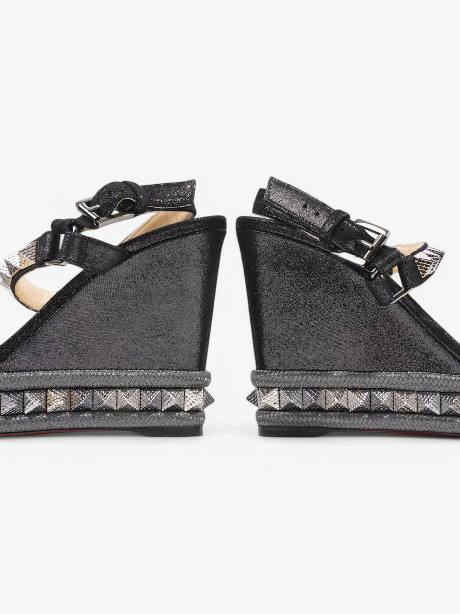 Christian Louboutin Pyraclou  110 Black / Grey Suede EU 37 UK 4 Image 9