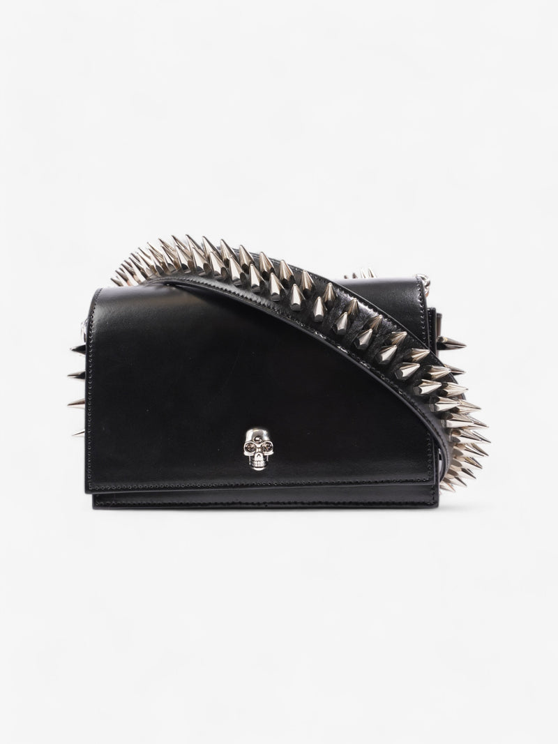  Alexander McQueen The Biker Skull Bag Black Calfskin Leather Small