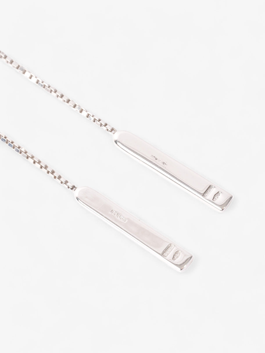 Gucci 18ct Lariat Earrings Silver White Gold Image 2