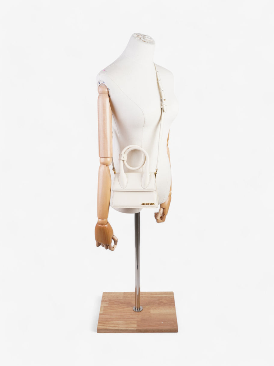 Jacquemus Le Chiquito Noeud Cream Leather Image 2
