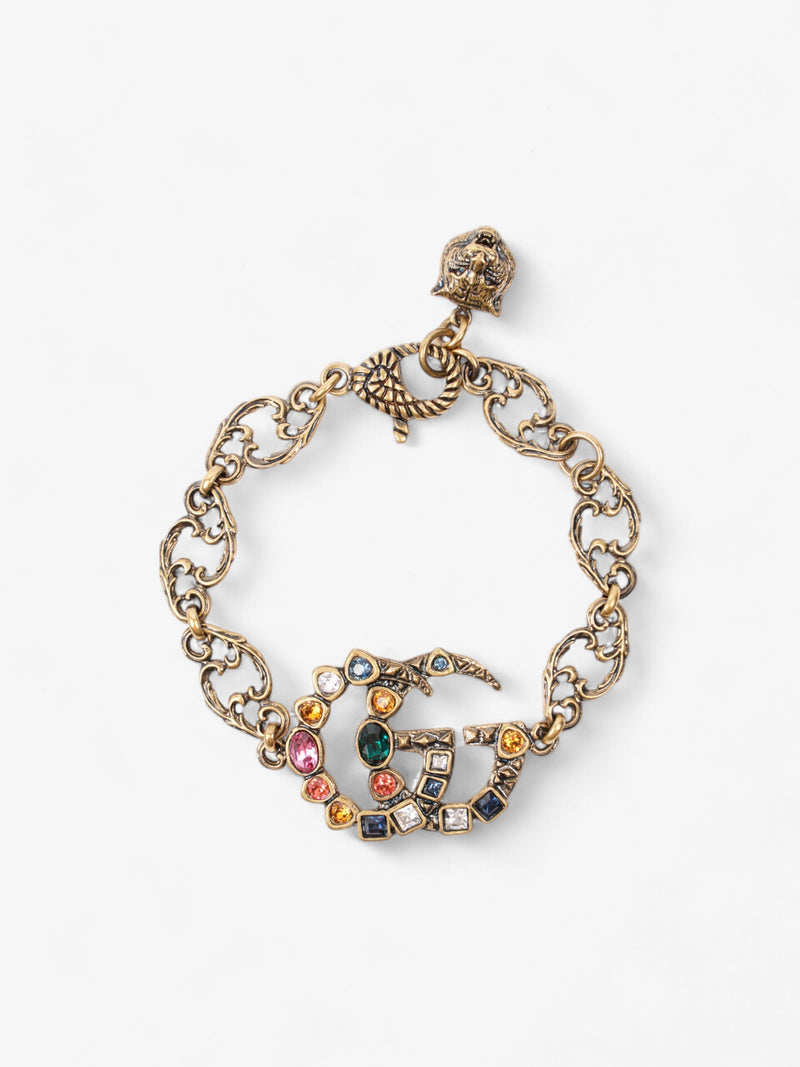 Gucci GG Crystal Bracelet Gold / Multicolour