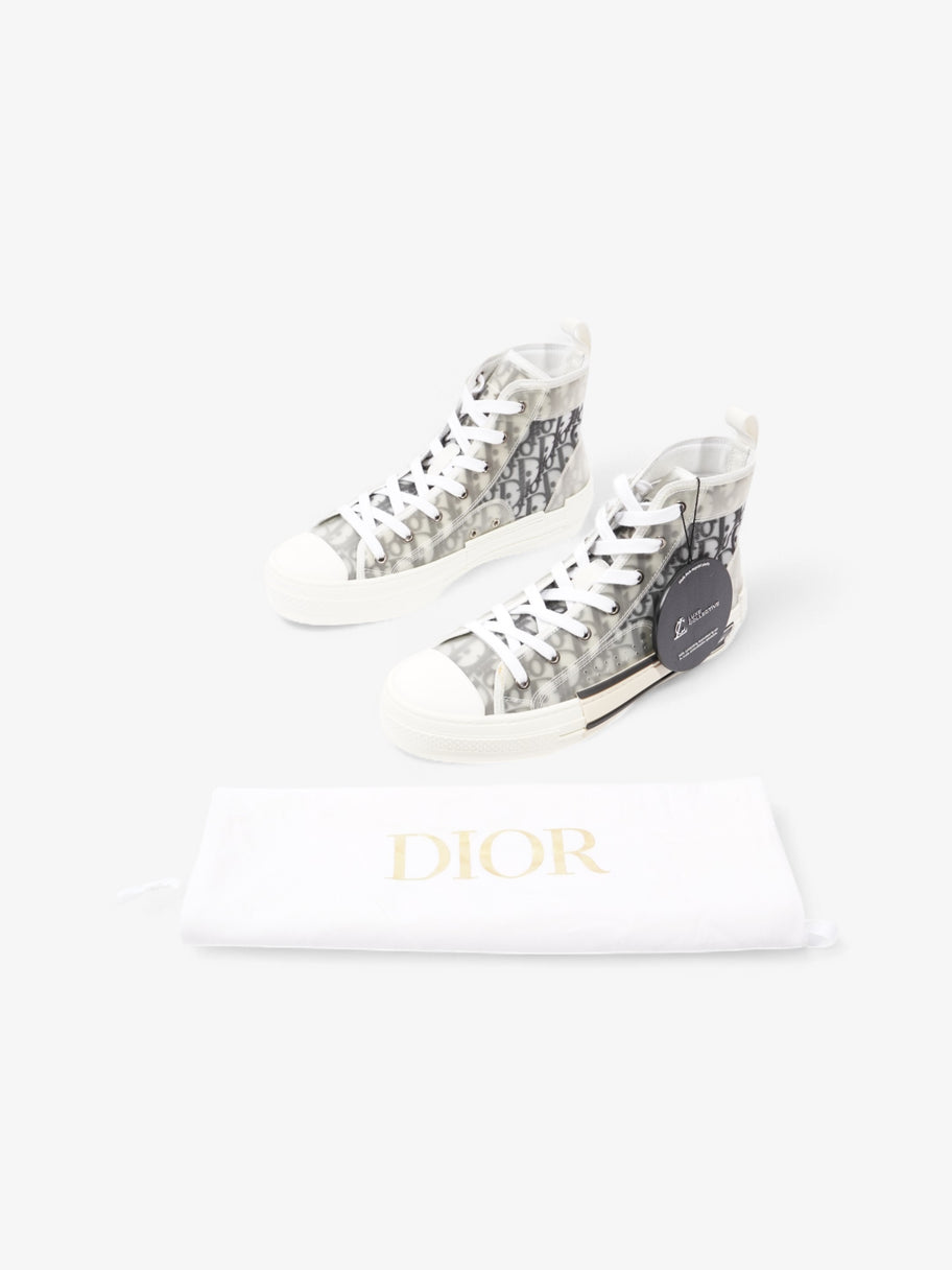 Christian Dior B23 White  / Grey Oblique Rubber EU 42 UK 8 Image 8