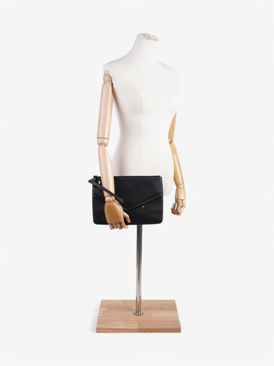 Fendi Monster Eyes Clutch Black Leather Image 2