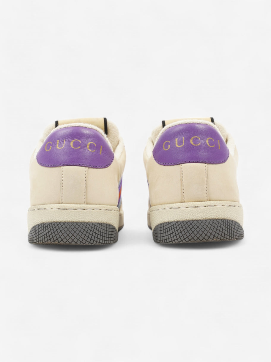 Gucci Screener Sneakers Beige  / Blue / Purple Canvas EU 38.5 UK 5.5 Image 6