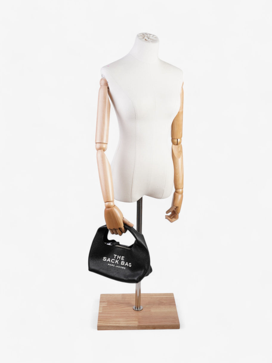 Marc Jacobs The Sack Bag Black / White Leather Mini Image 2