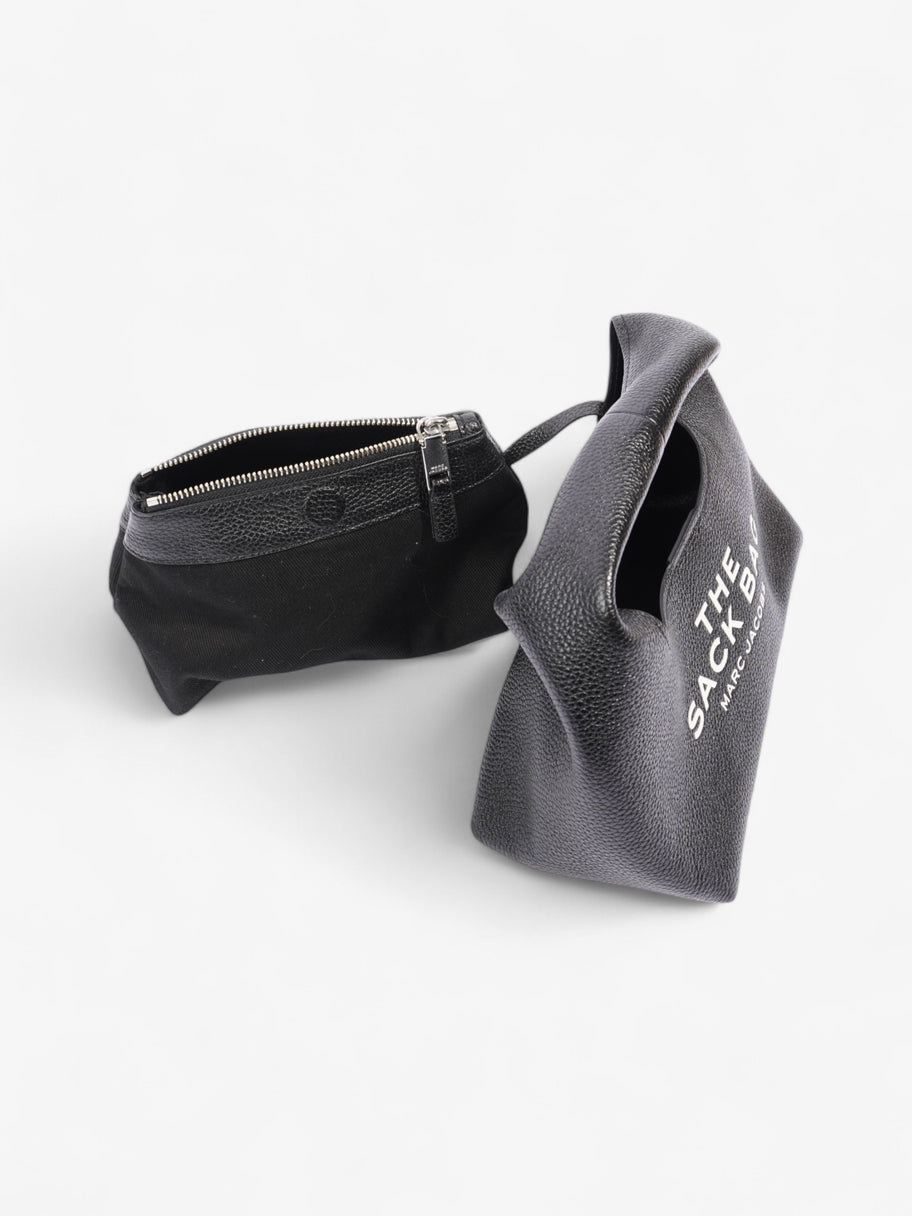 Marc Jacobs The Sack Bag Black / White Leather Mini Image 7