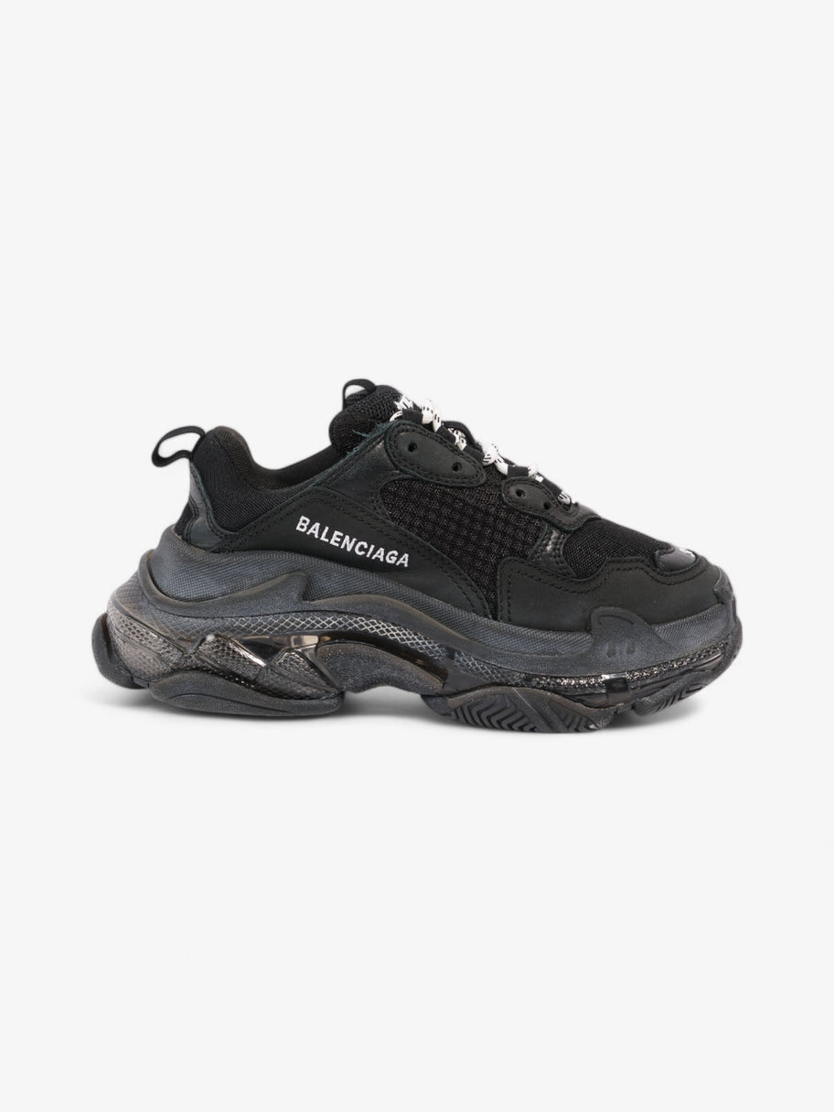 Balenciaga Triple S Clear Sole Black Mesh EU 38 UK 5 Image 1