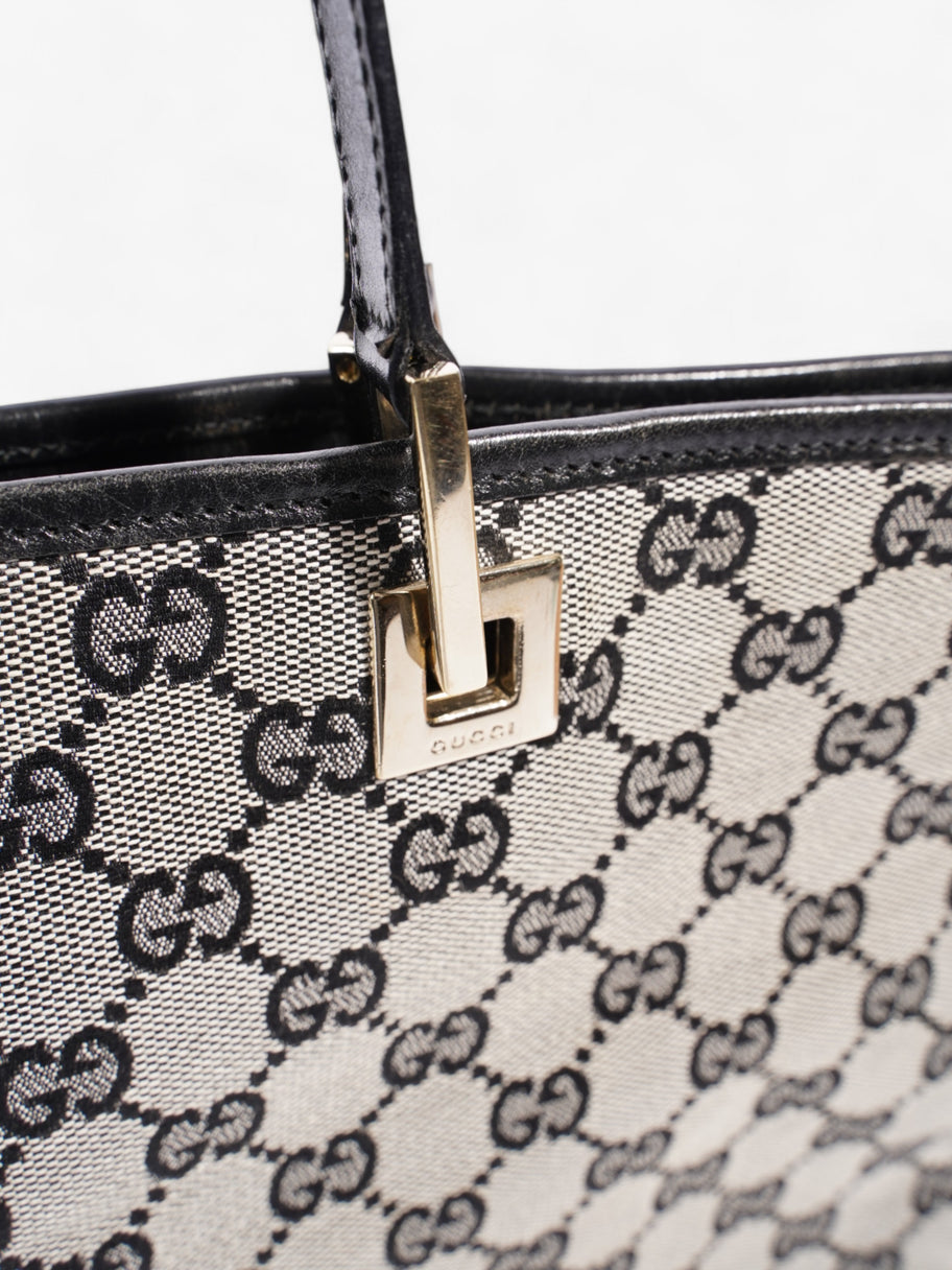 Gucci GG Tote Bag GG Supreme / Black Canvas Image 8