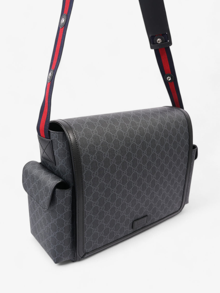 Gucci GG Diaper Bag GG Supreme / Black Coated Canvas Medium Image 7