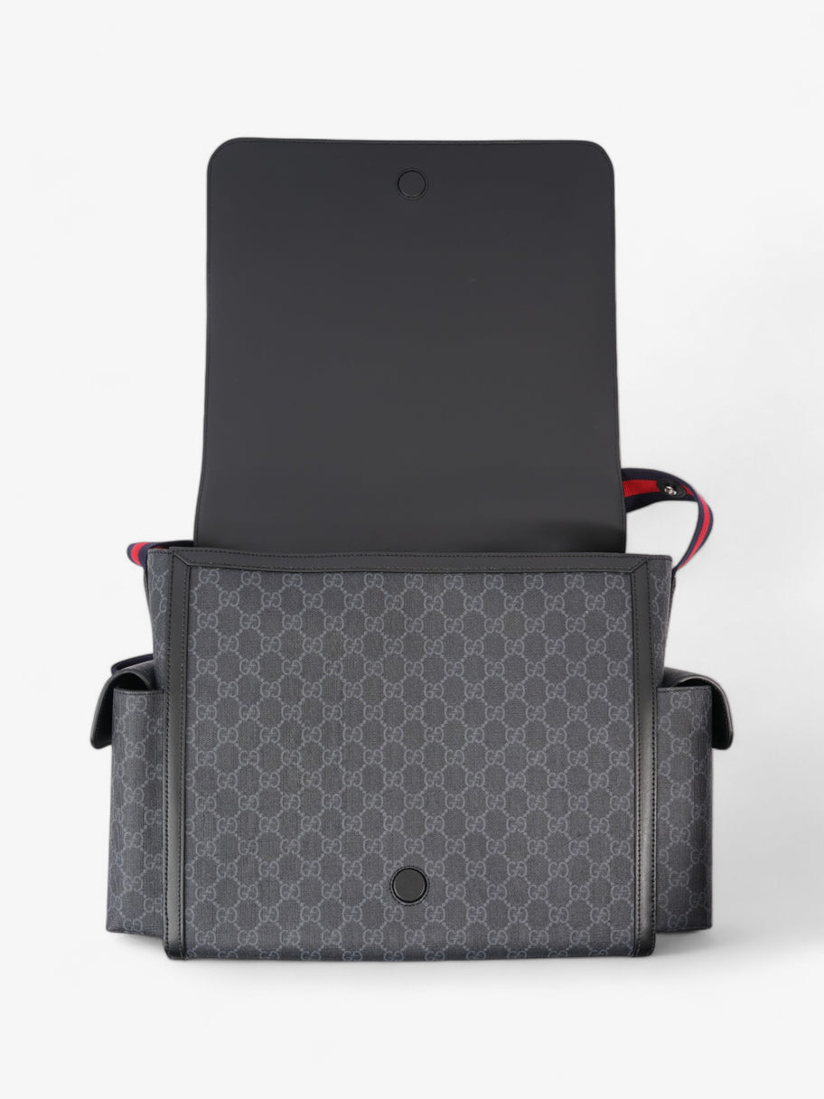 Gucci GG Diaper Bag GG Supreme / Black Coated Canvas Medium Image 8