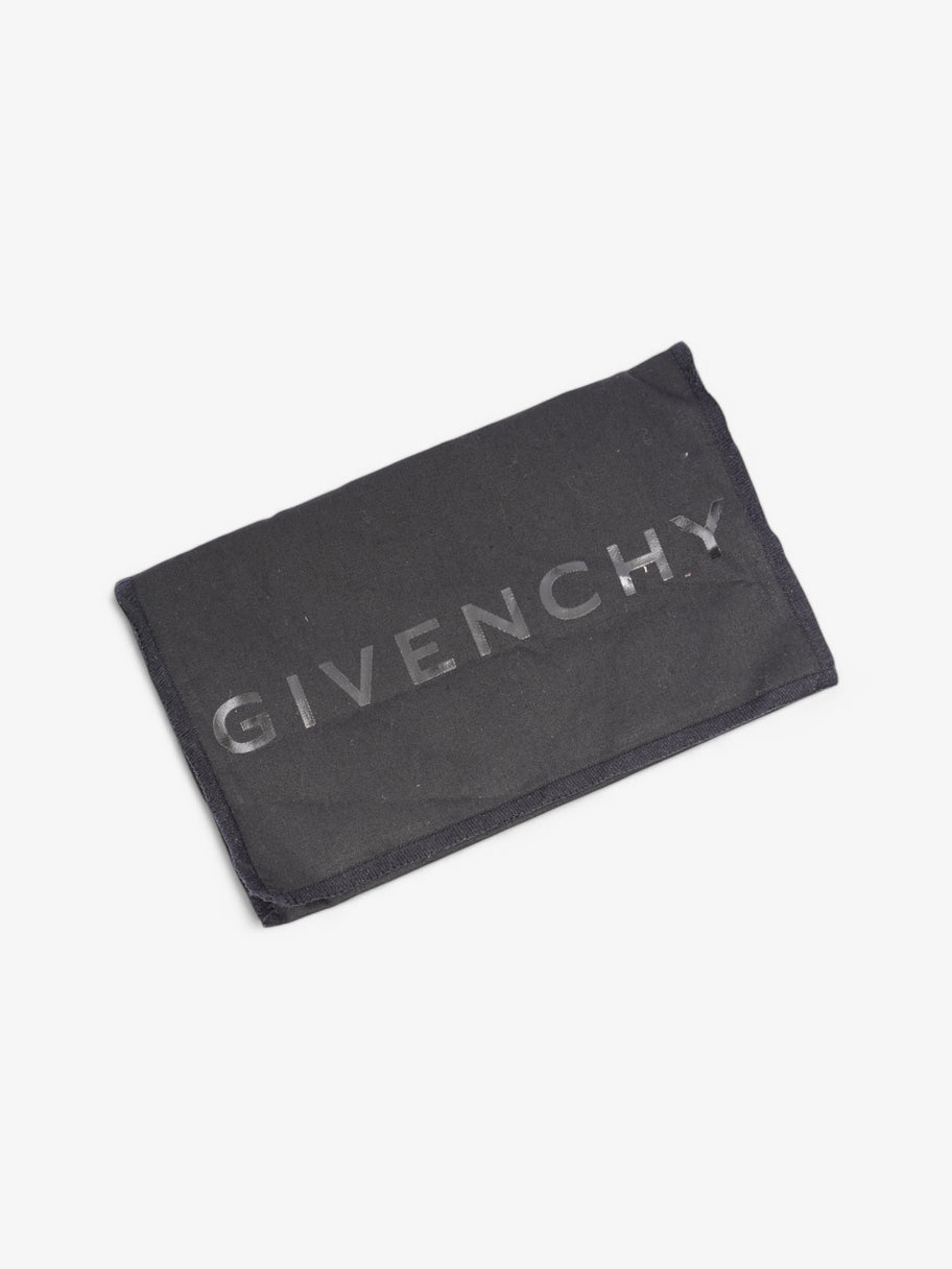 Givenchy Logo Card Holder Black / White Leather Image 7